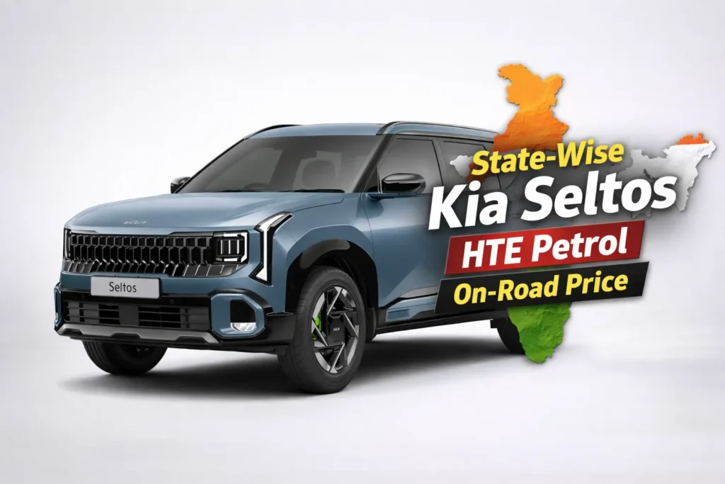 State-Wise Kia Seltos HTE Petrol On-Road Price
