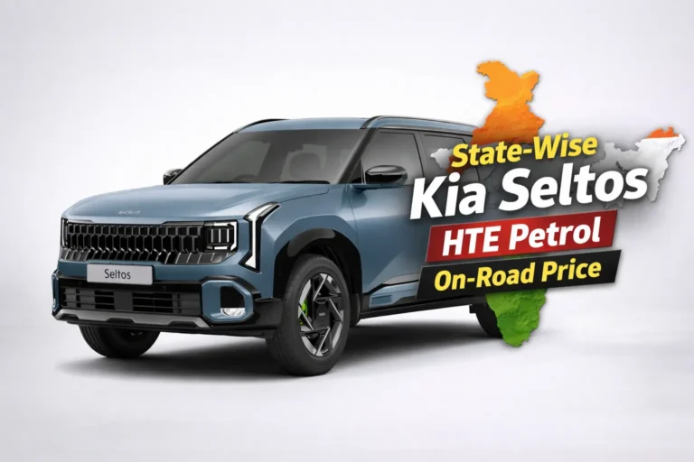 State Wise Kia Seltos HTE Petrol On Road Price 2
