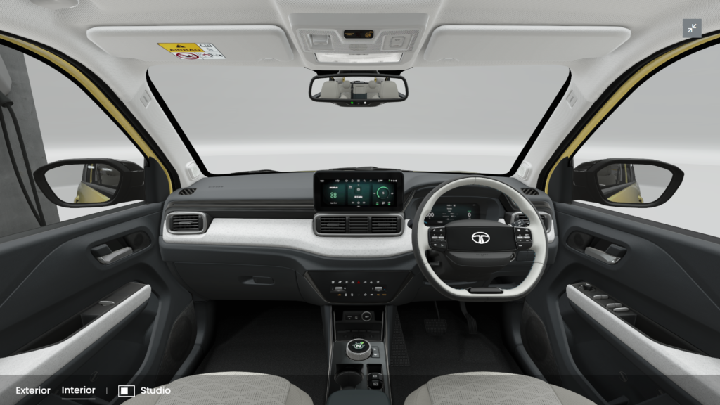 Top Variant Interior of Tata Punch EV Facelift
